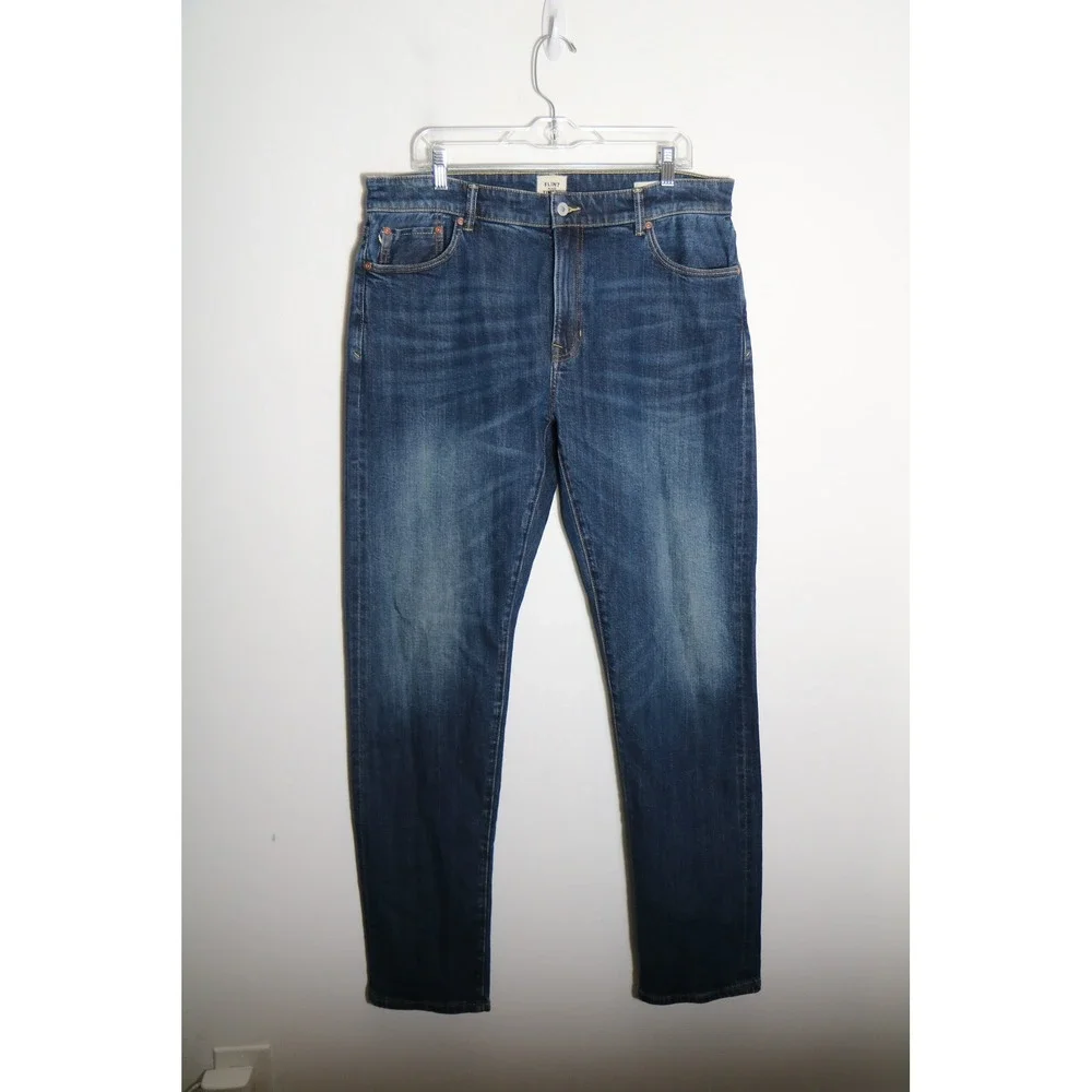 Flint & Tinder Huckberry Slim Fit Dark Wash Mens Jeans 36x34 Stretch